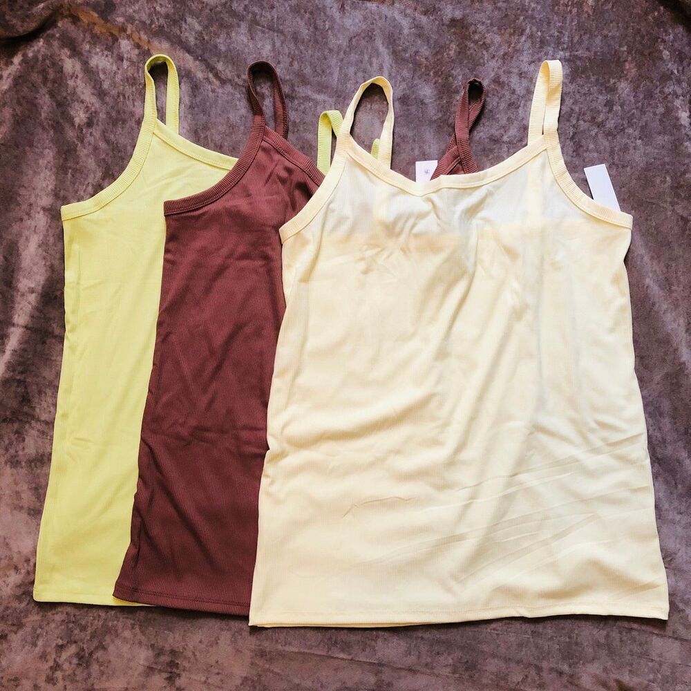 Bundle of 3 No Boundaries Junior's Rib Stretch Cami Size XXL (19)